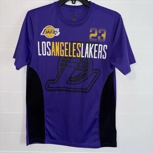 Nba Mens Purple Los Angeles Lakers Lebron James 23 T-Shirt Size Medium
